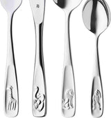 WMF Animals sada nerezových příborů pro děti, 4 kusy, leštěná Cromargan Kitchen Naty Shop