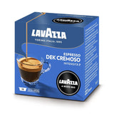 Lavazza A Modo Mio Dek Cremoso, 256 kávových kapslí, na espresso bez kofeinu s aromatickými tóny mandlí a canditis, 100% Arabica, intenzita 7/13, středně pražení, 16 balení