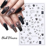 JMEOWIO Nálepka na nehty Frühling Blumen 10 Blätter Nagelaufkleber Selbtklebend Nail Art Dekorace Nageldesign Zubehör Für Frauen Mädchen