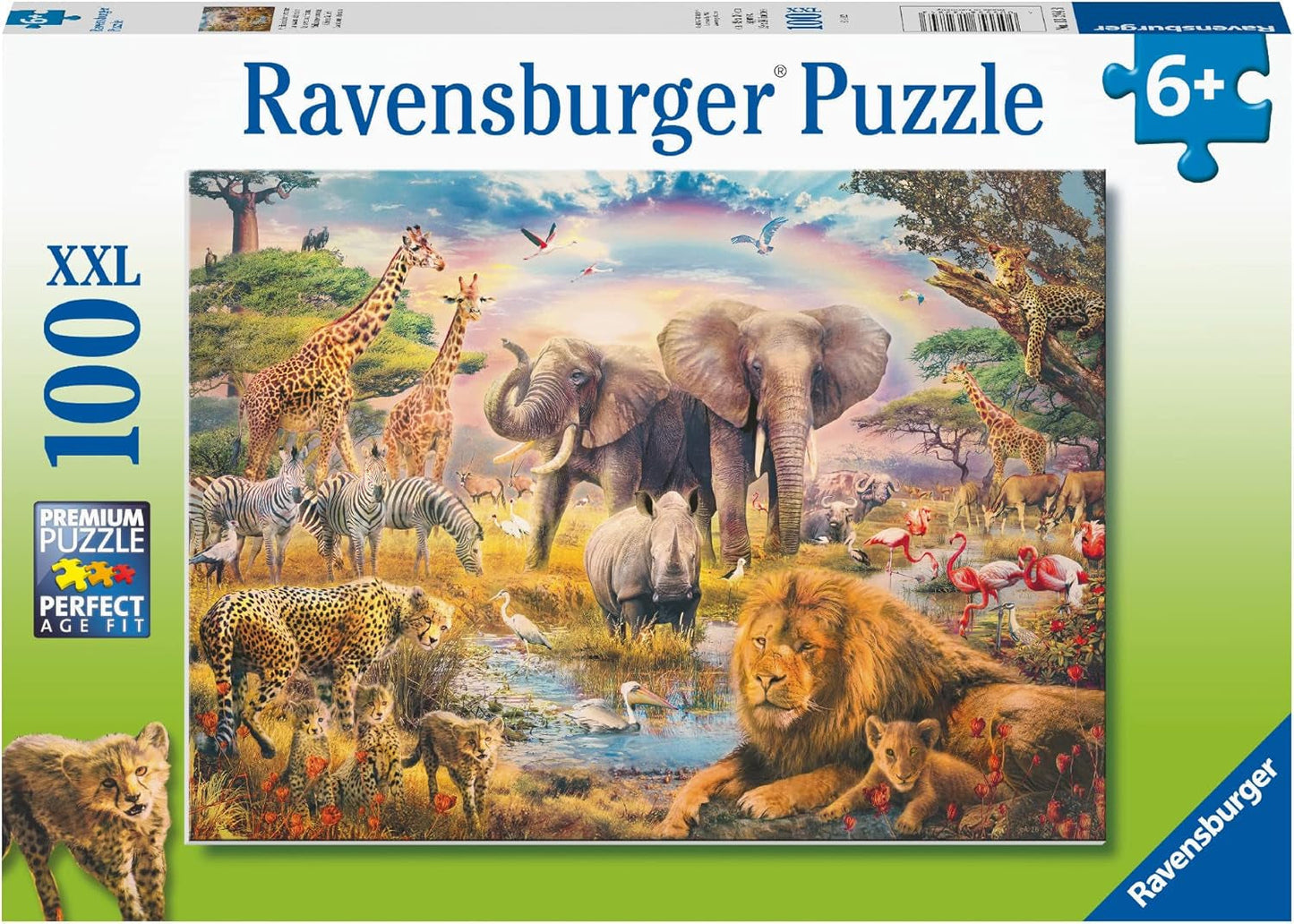Dětské puzzle Ravensburger - African Savannah - 100dílné puzzle pro děti od 6 let Puzzle Naty Shop Výchozí název