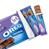 Milka & OREO tyčinky – Čokoláda z alpského mléka s křupavými kousky OREO sušenek v mléčné smetaně – 13 x 185g