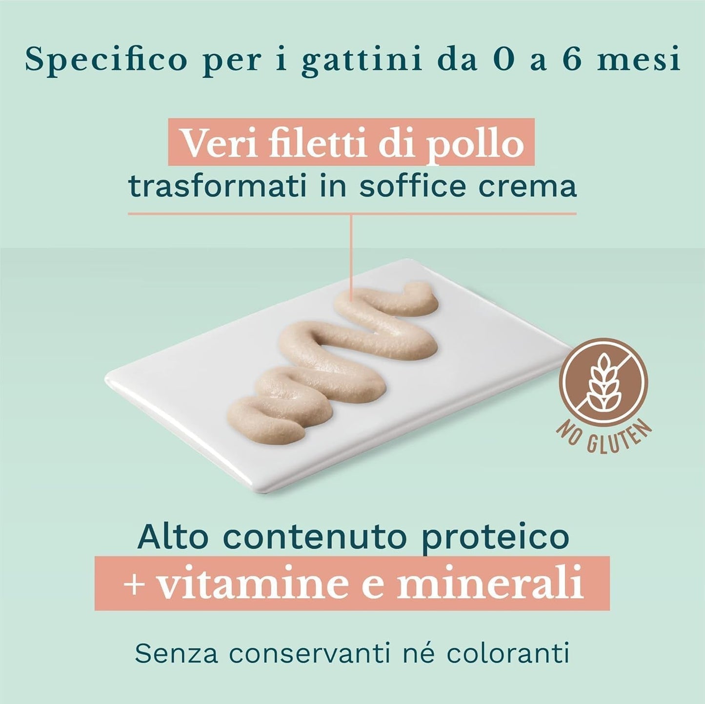 Mokré krmivo pro malé kočky s kuřecí a kuřecí smetanou - Mokré krmivo pro malé kočky - Mokré krmivo pro kočky s kuřecí smetanou, bez obilovin, s vysokým obsahem bílkovin, vitamínů a minerálů (20 sáčků x 150 g)