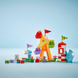 LEGO DUPLO Výstaviště Peppa Wutz - Dětské hračky a motorické hračky pro děti od 2 let - Předškolní hry s velkým kolem, skluzavkou a 3 figurkami včetně Mollie Kitty a Klausi Kläff - Dárek pro děti 10453 Stavebnice Besuche den LEGO-Store