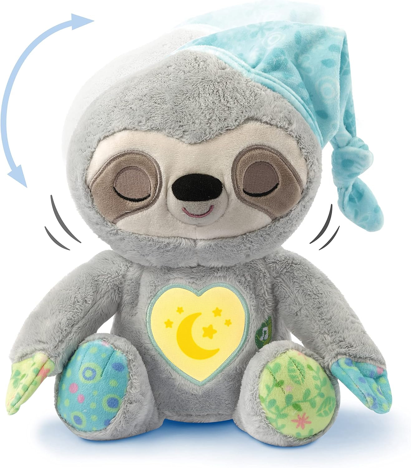 VTech Baby Schnarchi, ospalý lenochod - Roztomilá plyšová hračka, která vám pomůže usnout - S přirozenými a každodenními zvuky, hudbou a nočním světlem - Pro děti od narození Bebe Naty Shop Toys Výchozí název