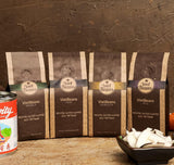 Kaffee Geschenk für Kaffeeliebhaber - Kaffeesack Juta - Vier Sorten exotischer Kaffee im Jutesack - Weihnachten Geschenkidee - Geschenk für Kaffeetrinker - Ganze Bohne