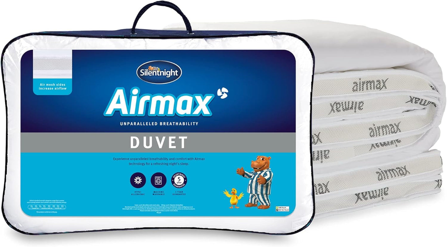 Přikrývka Silentnight Airmax, 10,5 ks, manželská postel, bílá Přikrývky a přikrývky Naty Shop Dvojlůžko Dvojlůžko