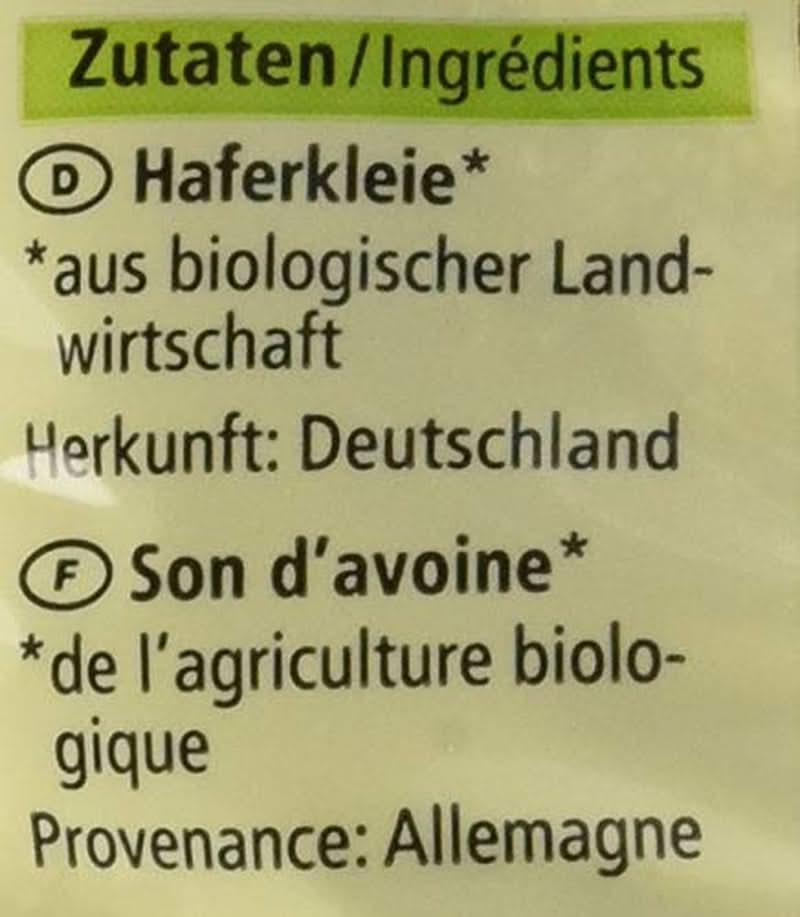 Bio ovesné otruby s klíčky, 500 gramů Cereale Naty Shop