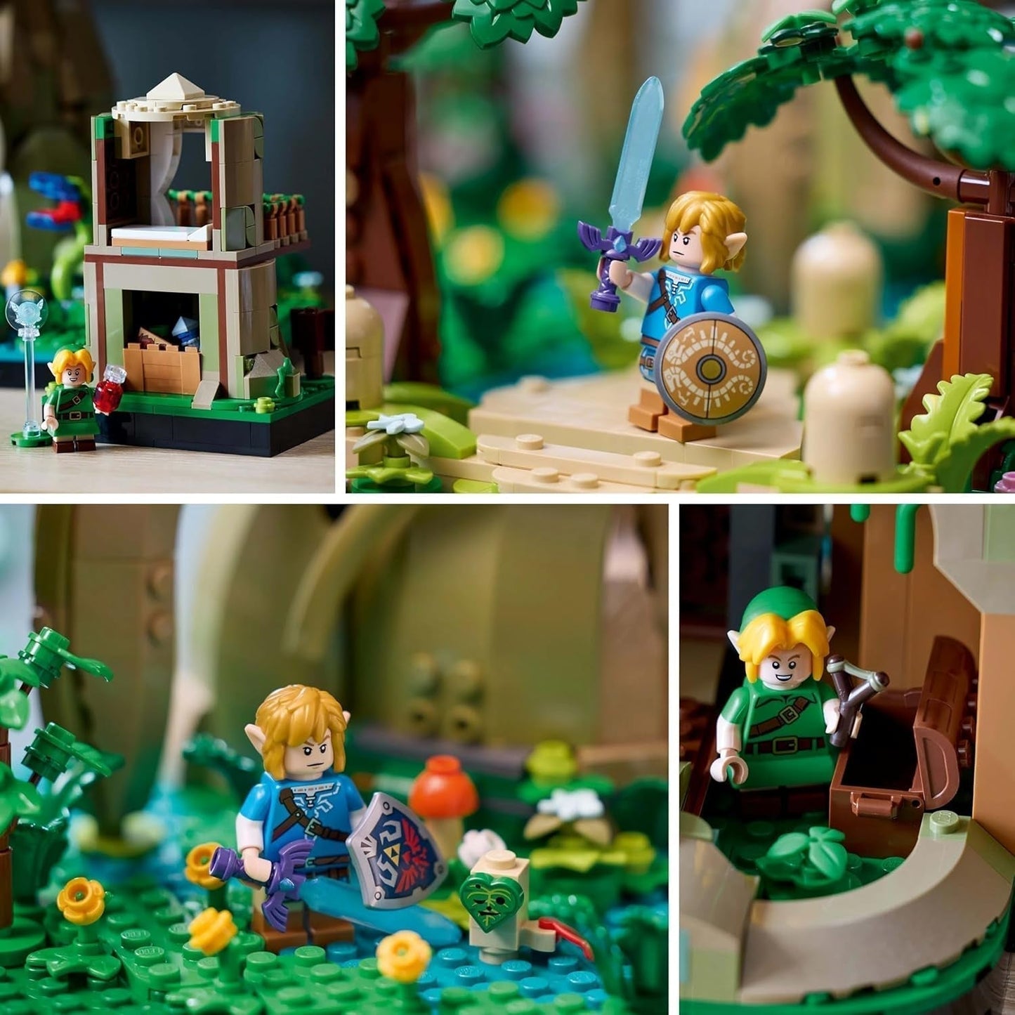 LEGO The Legend of Zelda Deku Tree 2-v-1 - sběratelský kousek s princeznou Zeldou a 3 minifigurkami Link - stavebnice pro dospělé a nápad na dárek pro fanoušky videoher - 77092 Stavebnice Besuche den LEGO-Store