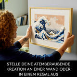 LEGO 31208 Art Hokusai - The Great Wave 3D Japonské nástěnné dekorace Řemeslná sada Rámované oceánské plátno Koníčky pro dospělé DYI Dekorace domácí kanceláře Stavebnice Besuche den LEGO-Store