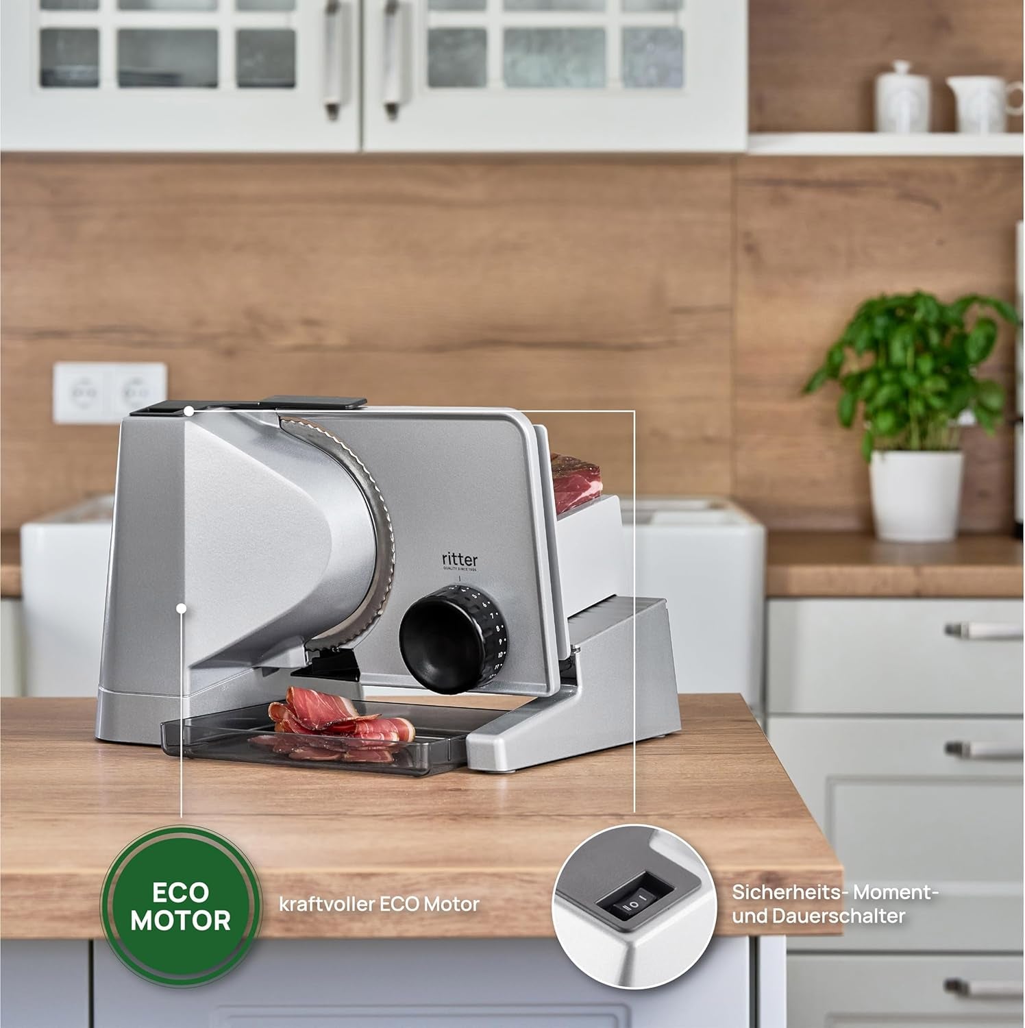 Ritter Solida 4, elektrický kráječ s více funkcemi Rasnite a Slicers Naty Shop