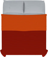 Oranžová/rezavá letní přikrývka z mikrovlákna na manželskou postel 250 X 250 cm Přikrývky a přikrývky Naty Shop