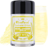 Kicofood, jedlé třpytky, 5 gramů, různé barvy Glitter Naty Shop Iridescent gold