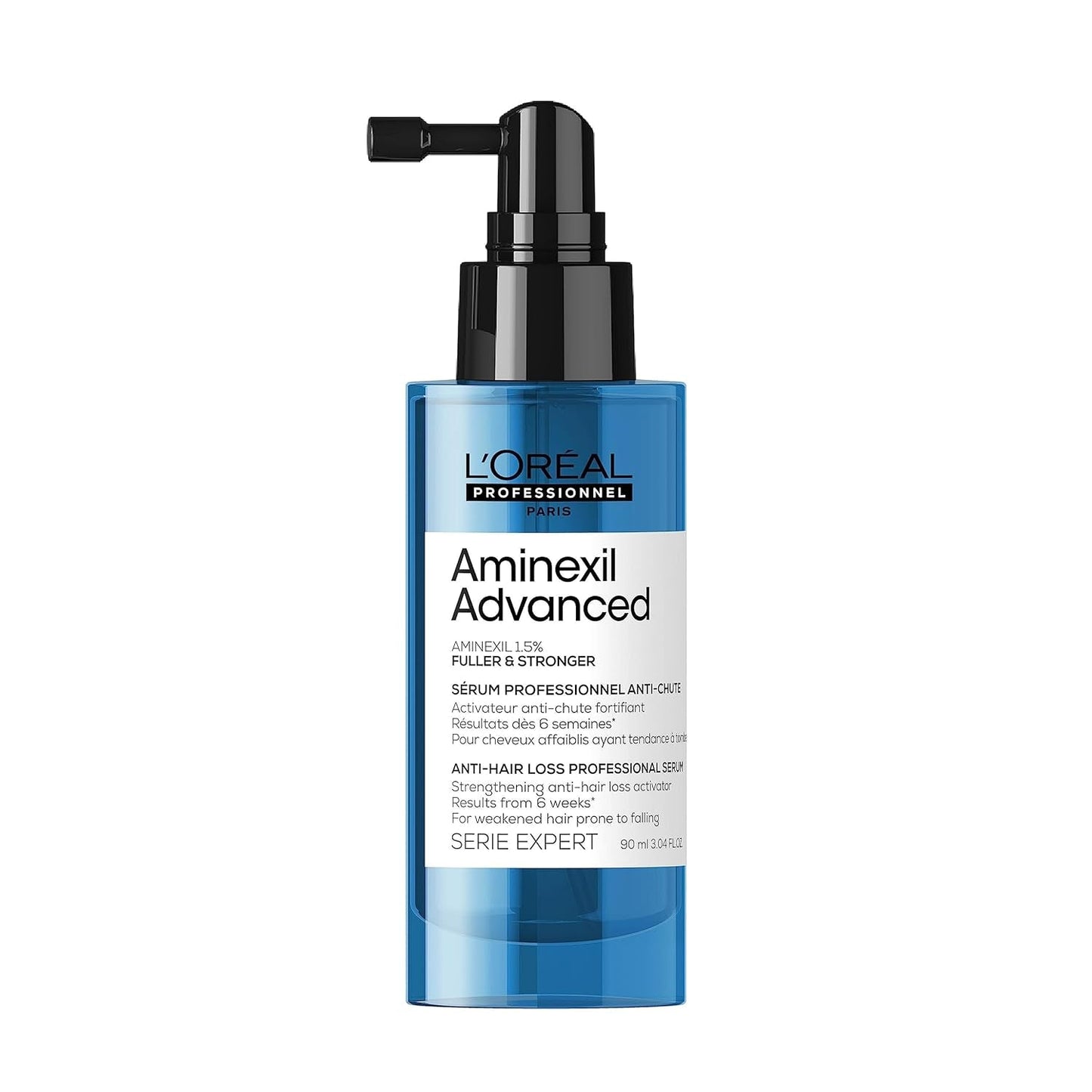 L'Oréal Professionnel Posilující sérum proti vypadávání vlasů, Pro plnější a silnější vlasy, Aminexil Advanced Anti-Hair Loss Activator Serum, 90 ml Péče o vlasy Naty Shop 90 Ml (1 balení)