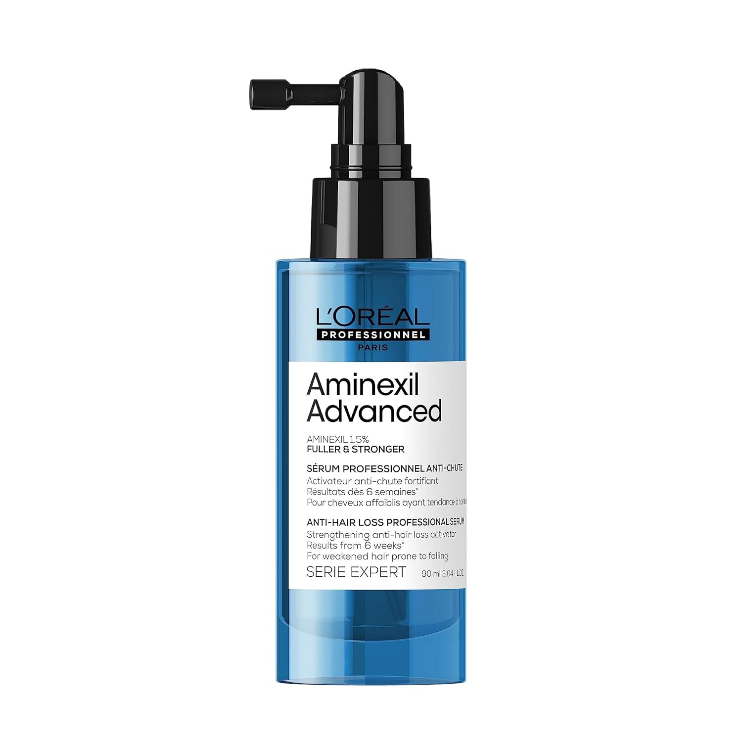 L'Oréal Professionnel Posilující sérum proti vypadávání vlasů, Pro plnější a silnější vlasy, Aminexil Advanced Anti-Hair Loss Activator Serum, 90 ml Péče o vlasy Naty Shop 90 Ml (1 balení)