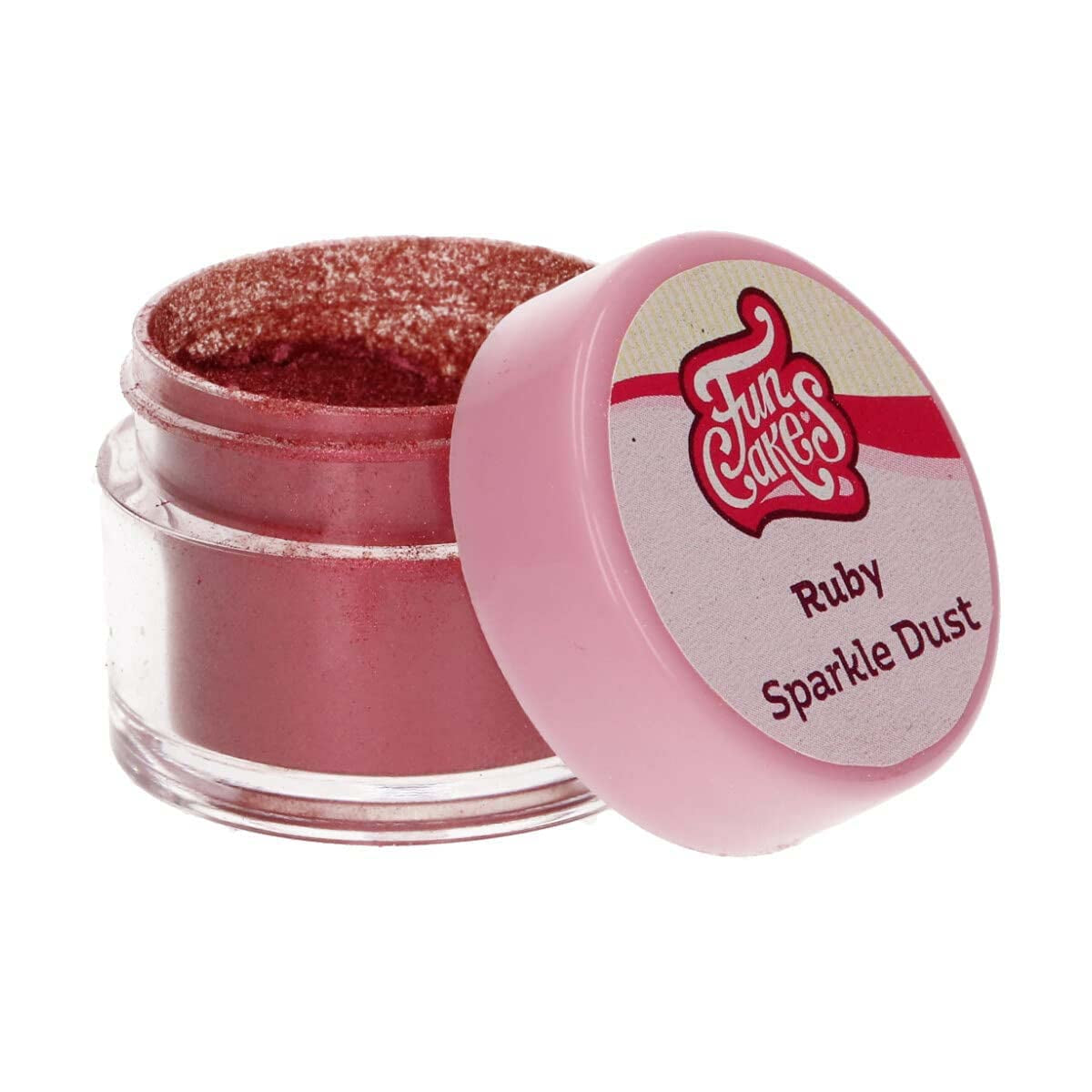 Funcakes Sparkle Dust Ruby: Potravinářský šumivý prášek na zdobení dortů, certifikovaný Halal