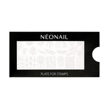 NÉONAIL Nagel Stempel Mit Schaber - Nägel Selber Machen - Razítko na nehty - Nageldesign Für Nagel Schablone - Francouzské nehty Stempel - Silikon Nagelstempel