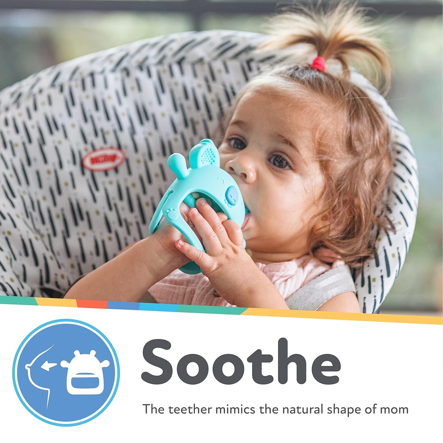 Nuby - silikonová dentální rukavice, BPA Free, modrá koala, 3 měsíce a více