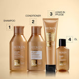 Redken vlasová maska s kyselinou hyaluronovou pro suché vlasy, proti krepatění a tepelná ochrana až do 230°C, All Soft Moisture Restore bezoplachová maska, 1 x 150 ml Naty Shop vlasová maska