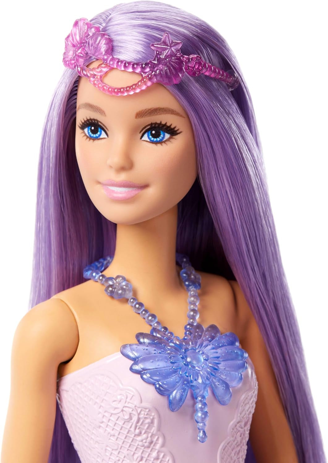 Hrací sada 3 v 1 panenka Barbie s 8 doplňky včetně ocasu mořské panny, křídel víly, královských náhrdelníků, bot a dalších pro více než 10 různých vzhledů, JCP74