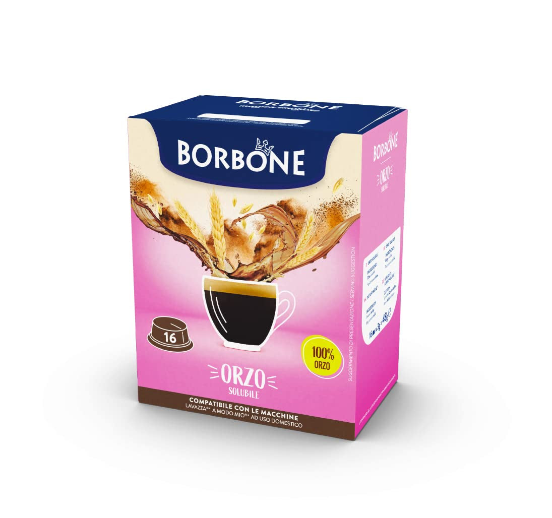 Caffè Borbone Malzkaffee - 96 Kapseln (6 Packungen mit 16 Stück) - Kompatibilní s Lavazza A Modo Mio Haushalts-Espressomaschinen