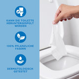 Od Amazon měkké, mokré, bez zápachu, jemné absorbční, neparfémované toaletní ubrousky, počet 240 (6 balení po 40) (dříve značka Presto!)