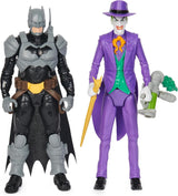 DC Batman Adventures Sada akční figurky Batman vs the Joker, 30 cm – 2 plně pohyblivé figurky s 12 ozubenými koly pro vzrušující hraní rolí, hračka pro 4+ děti Akční figurky Naty Shop