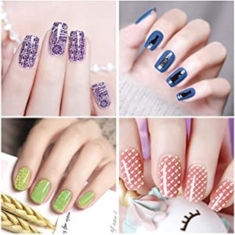 Razítko na nehty Biutee Nail Stamper 30 kusů Sada razítek na nehty Šablona na razítkování nehtů Zvířátka květiny Obrázky na razítkování nehtů se 2 razítky 2 škrabkami Příslušenství na design nehtů Francouzské razítko na nehty