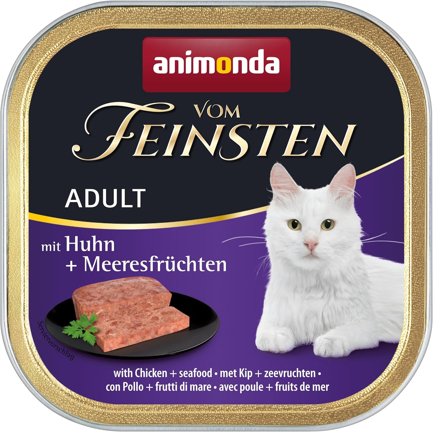 animonda Vom Feinsten Mokré krmivo pro dospělé kočky, odrůda kuře, 6 x 100 g