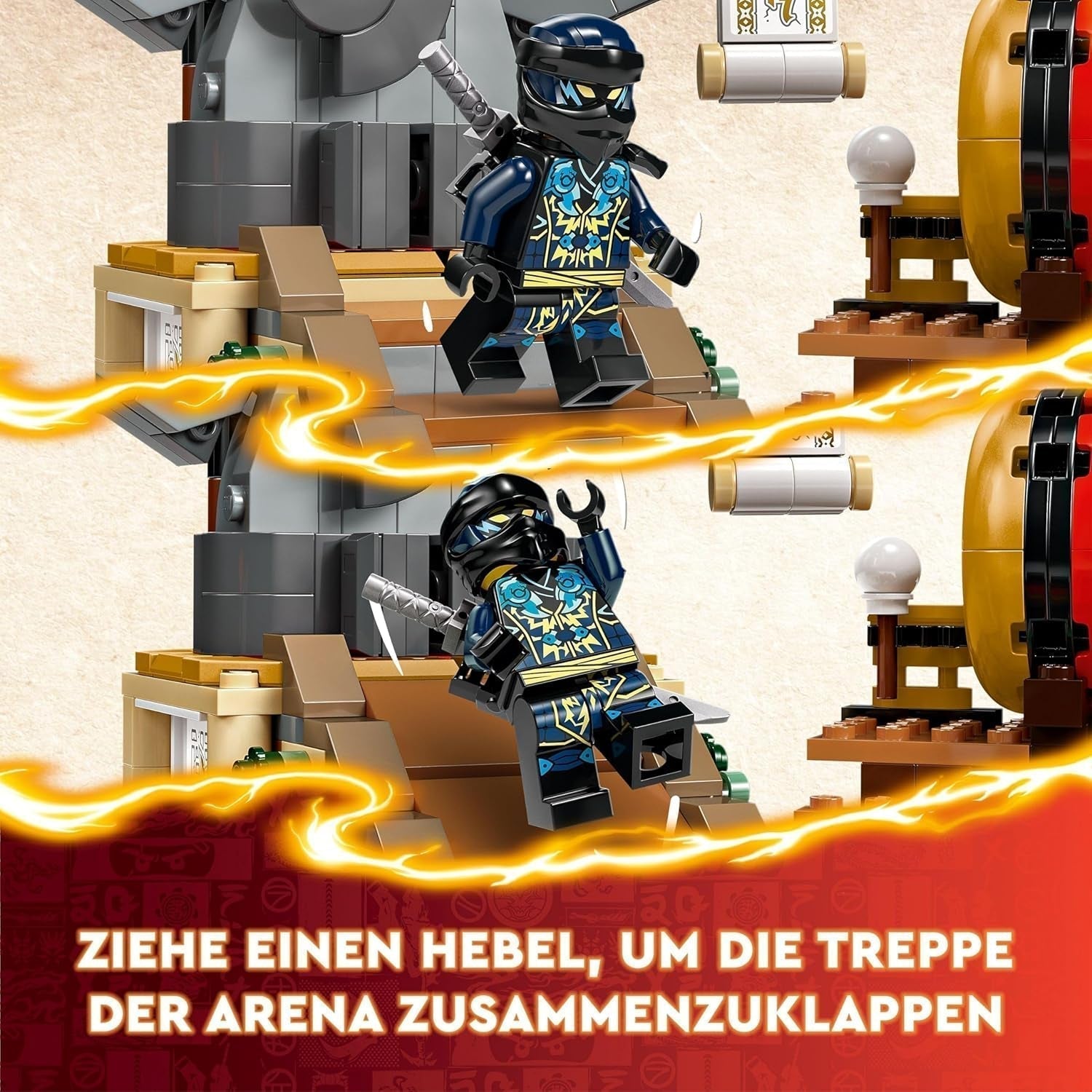 LEGO NINJAGO Tournament Arena Dobrodružná hračka pro děti Sada Ninja se 6 minifigurkami Kolekce stavebnice Dárek k narozeninám pro 7leté chlapce a dívky 71818 Stavebnice Besuche den LEGO-Store