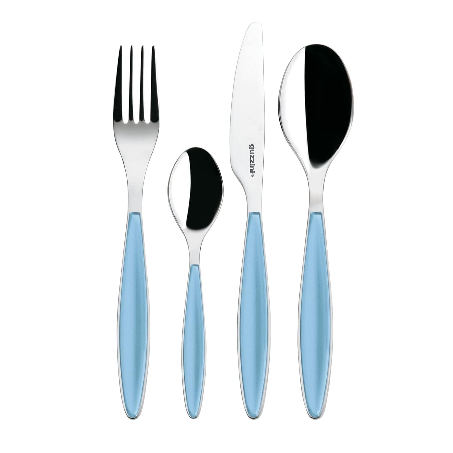 Guzzini - Feeling, sada příborů 24 kusů - Big blue Kitchen Naty Shop