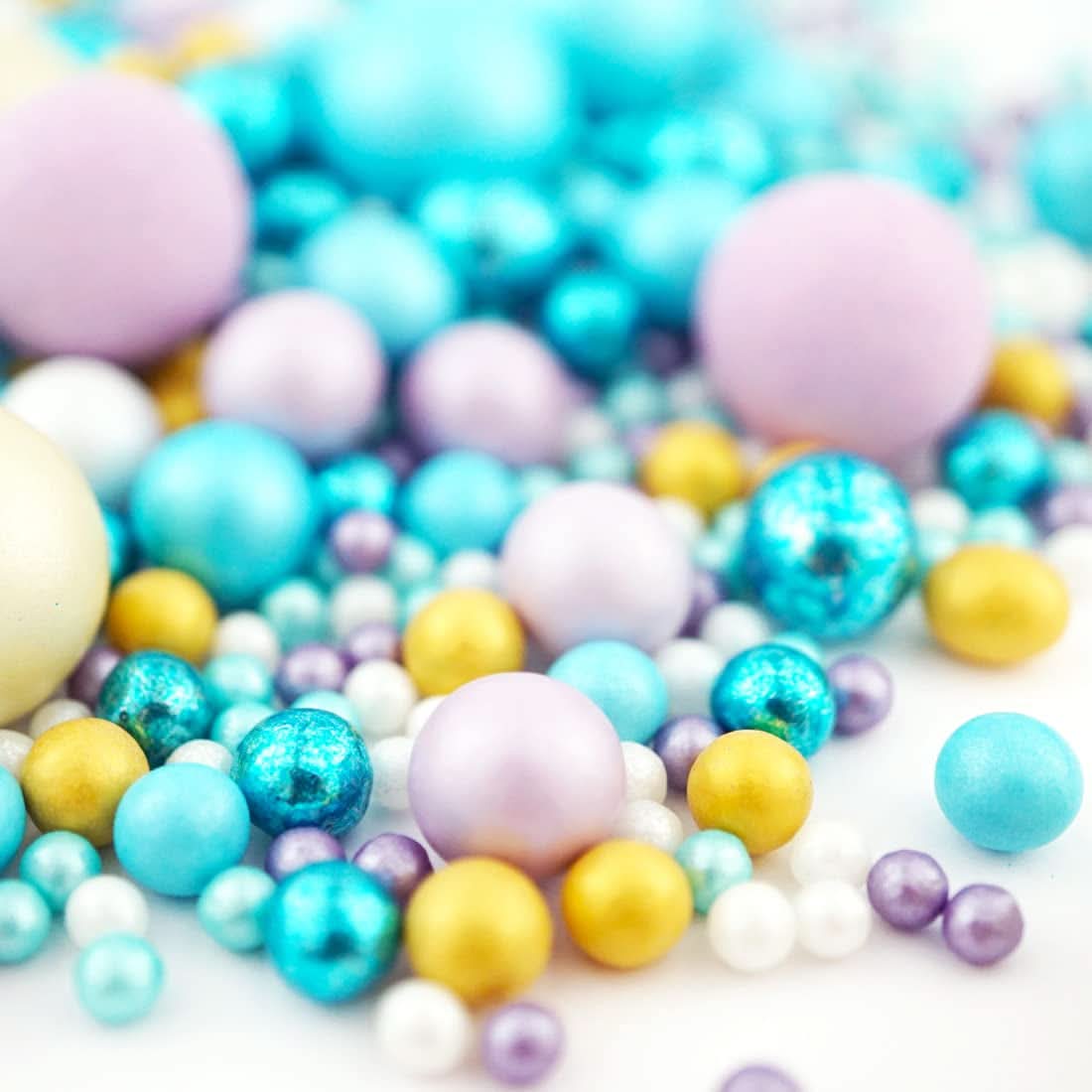 Super Streusel Sea Bubbles, perly a cukrové kuličky, 190 gramů Naty Shop