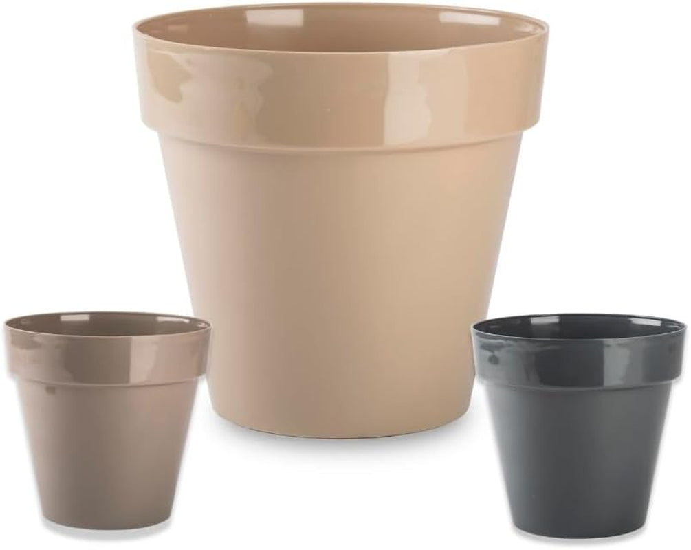 Malý plastový květináč - průměr 12 cm, lehký a odolný, ideální pro sazenice, řízky a pokojové rostliny - náhodná barva, Aléatoire