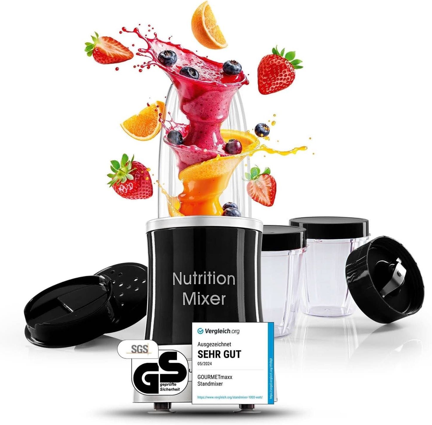 Gourmetmaxx Mr Magic Blender, Smoothie Maker s balíčkem příslušenství Xxl Naty Shop