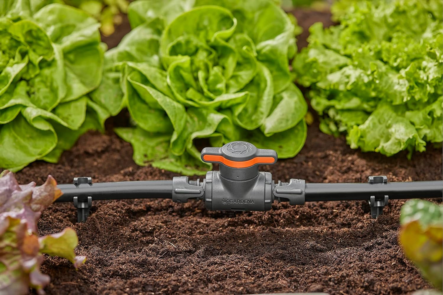 Gardena Micro-Drip-System regulační a uzavírací ventil 13 mm (1/2 palce): Jednoduché uzavírání trubek a plynulá regulace průtoku vody, příslušenství pro pokládku odkapávacích trubek (13207-20)