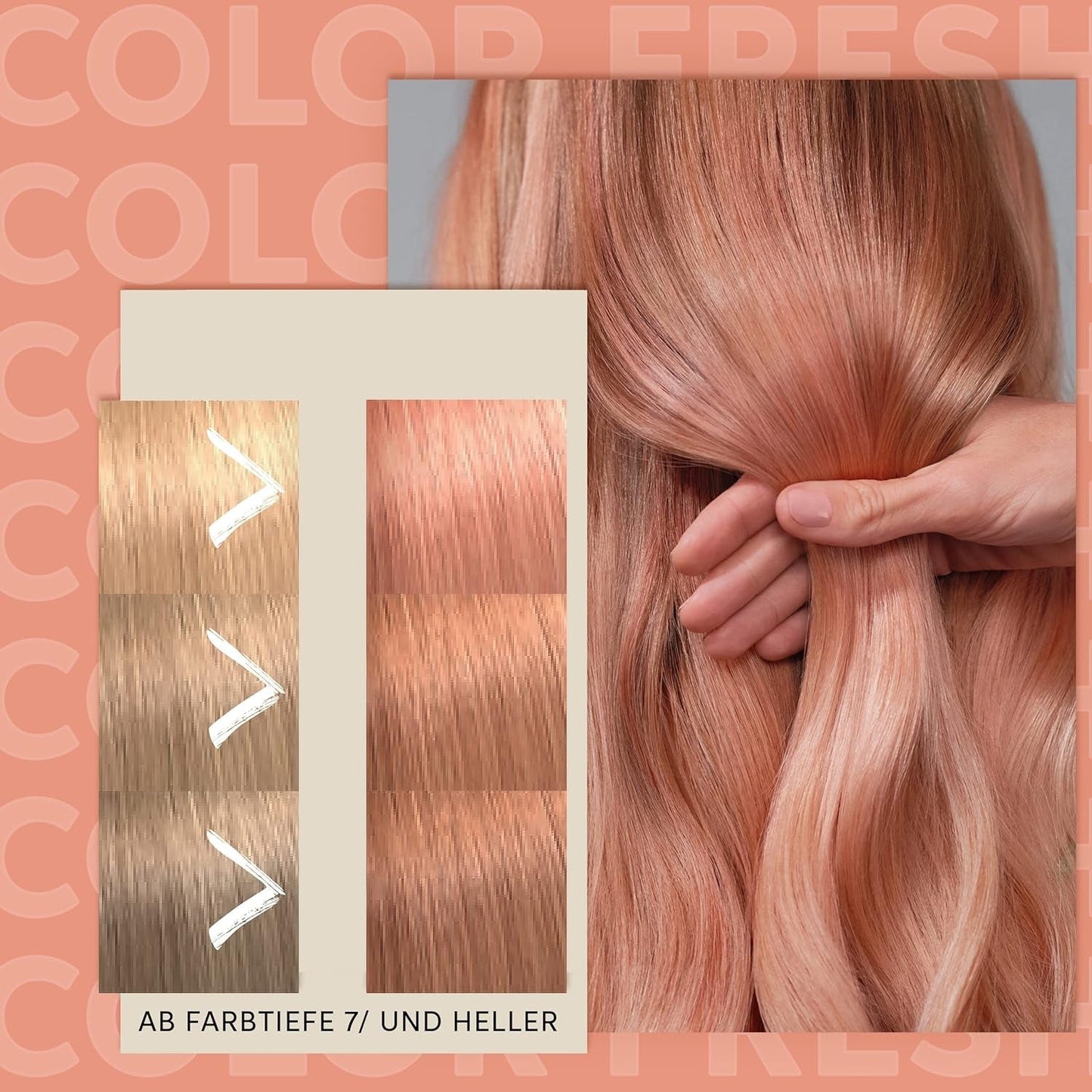 Wella Professionals Color Fresh Mask Peach Blush - vlasová kúra pro revitalizaci a změnu barvy vlasů - výživný odstín s avokádovým olejem - pro blond a zesvětlené vlasy - 150 ml Naty Shop Hair Mask