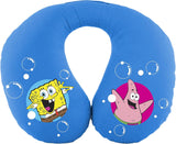 Bob Esponja Spongebob polštářek na krk pro děti. Super pohodlné cestování, modré Cestovní polštářky Naty Shop Polštář na krk