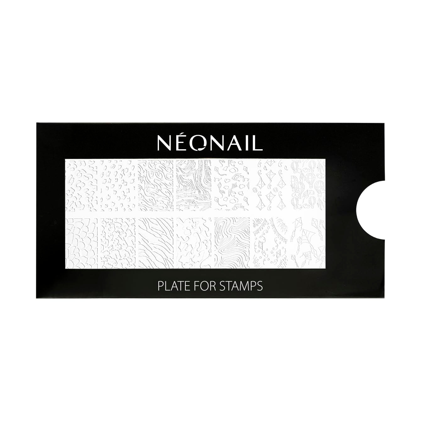 NÉONAIL Nagel Stempel Mit Schaber - Nägel Selber Machen - Razítko na nehty - Nageldesign Für Nagel Schablone - Francouzské nehty Stempel - Silikon Nagelstempel
