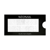 NÉONAIL Nagel Stempel Mit Schaber - Nägel Selber Machen - Razítko na nehty - Nageldesign Für Nagel Schablone - Francouzské nehty Stempel - Silikon Nagelstempel