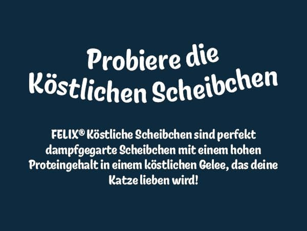 Felix Delicious Mokré krájené krmivo pro kočky v želé, různé příchutě z vody, balení 6 ks (6 x 10 sáčků po 80g)