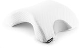 InnovaGoods – Viscoelastický krční polštář pro páry, Ergonomický design pro relaxaci páru, Paměťová pěna pro uvolnění tlaku, Snímatelný potah, Bílá, 36 x 12,5 x 30,5 cm, Paměťová pěna