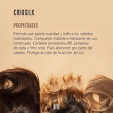 Criosilk vlasový kondicionér, 300 ml, s provitaminem B5 a hedvábnými proteiny, dodává poškozeným vlasům vláčnost a lesk, hydratuje a regeneruje vlasy Naty Shop maska na vlasy