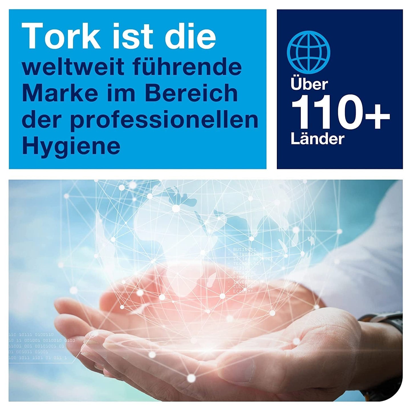 Toaletní papír Tork Jumbo White T1, Advanced, 2 vrstvy, 6 × 380 M, 472118