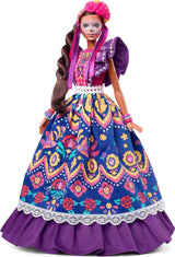 2022 Día De Muertos panenka Barbie s nařasenými tradičními šaty, květinovým věncem a barvou na obličej Calavera, dárek pro sběratele