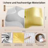 Homyrium Ergonomický polštář na krk Ortopedický polštář Paměťová pěna Polštář na podporu krku Polštář proti chrápání Boční spánek Polštář na záda Žaludek Šedé Krční ortopedické polštáře Naty Shop
