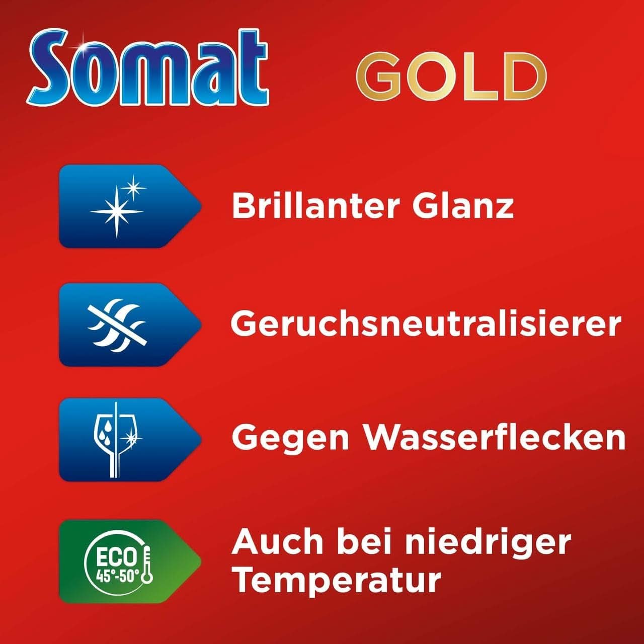 Kartičky do myčky Somat Gold (105 karet) Kuchyňské čisticí prostředky Naty Shop