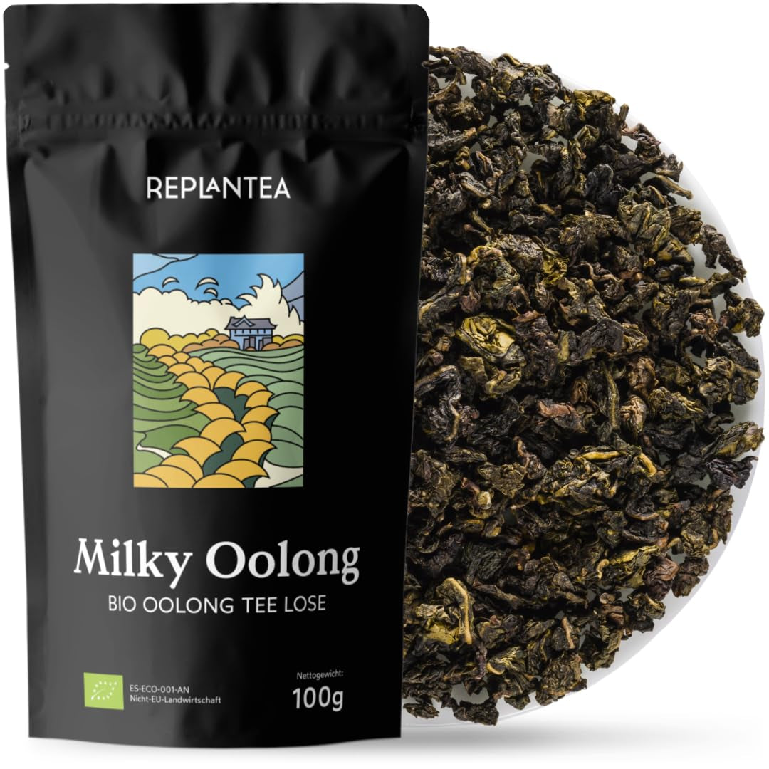 BIO čaj Milky Oolong (100 g) | Prémiový sypaný čaj Oolong se smetanovými a sladkými mléčnými tóny | Delikátní čajová specialita | PŘESADIT