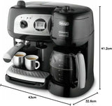 De'Longhi BCO264.1 Espresso a kávovar v jednom, s pumpičkou, černý, 38 x 24 x 35 cm