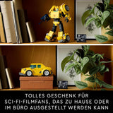 LEGO Icons Transformers Čmelák, Dospělý sběratelský robot akční figurka, Filmová stavebnice pro fanoušky sci-fi, Lze přeměnit na auto, Dobrodružná hračka 10338 Stavebnice Besuche den LEGO-Store