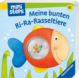 My Colorful Ri-Ra Bell Animals - 6 Months Baby Bells Book, Baby Book, Play Book: 6 Months Baby Toys Naty Shop Book