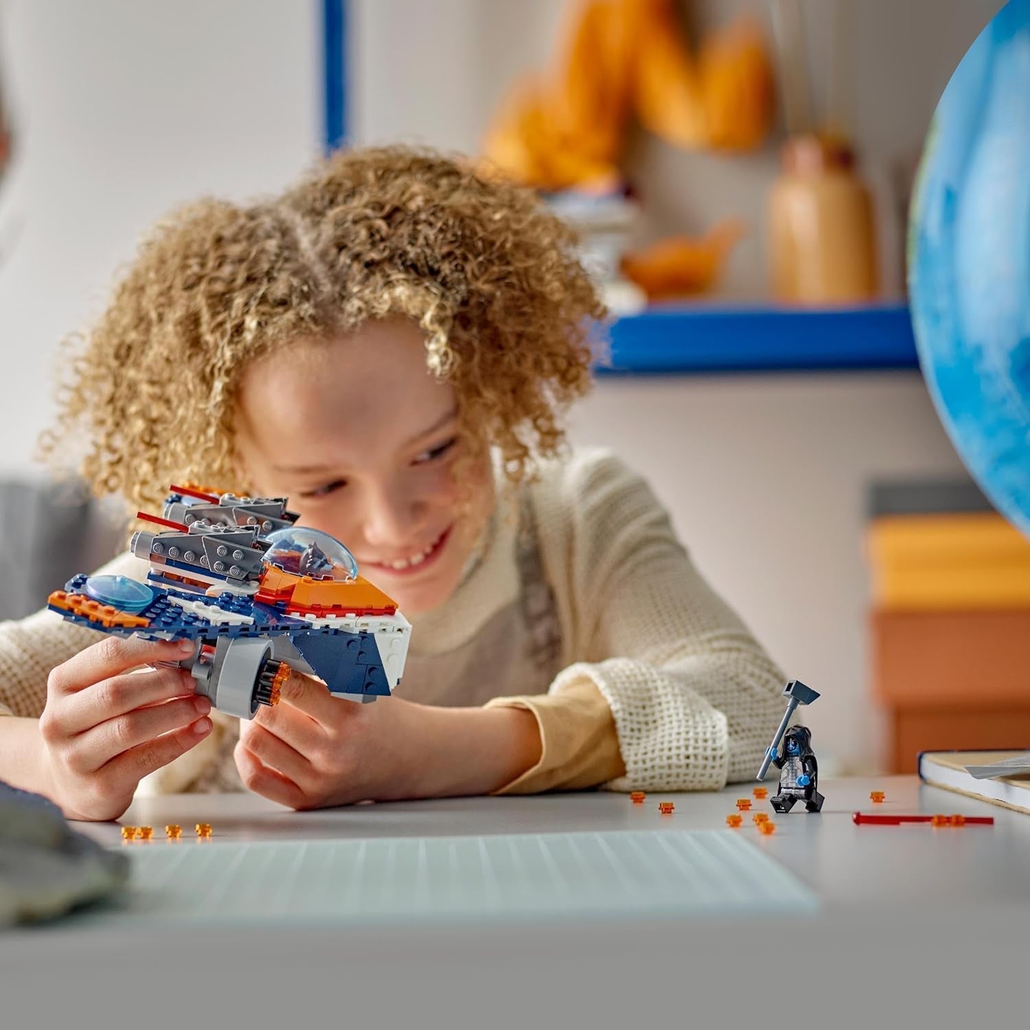 LEGO Marvel Rockets Spaceship vs. Ronan sestavitelná sada vesmírné lodi Guardians of the Galaxy Postava superhrdiny Dárek pro chlapce a dívky 8 let 76278 Stavebnice Besuche den LEGO-Store